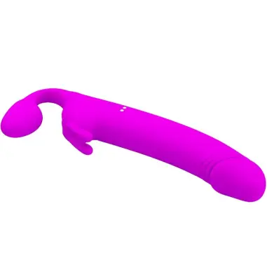 Zanini Dildo Strap-On sin Arnés 10 Vibraciones Morado