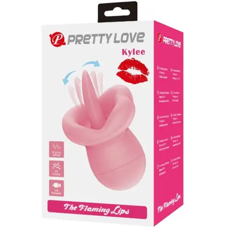 Kylee Lengua Estimuladora Clítoris 10 Vibraciones Rosa Nude