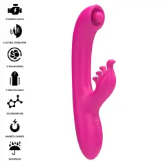 INTENSE - CHRISTINA VIBRADOR MULTIFUNCIÓN RABBIT 22.5 CM ROSA 2