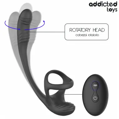 Plug Anal Vibración Waving 360º y Anillo | Addicted Toys