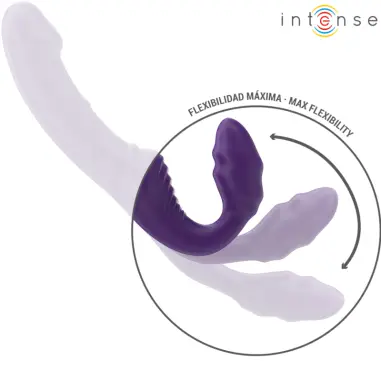 Jill Vibrador Doble 20 cm Violeta Control Remoto | Intense