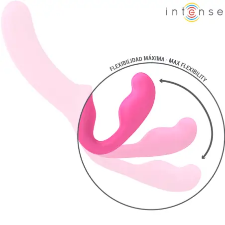 Amy Vibrador Doble 20 cm Rosa Control Remoto | Intense