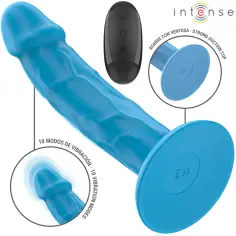 INTENSE - PHOEBE VIBRADOR REALÍSTICO 10 VIBRACIONES AZUL CONTROL REMOTO 2