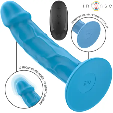Phoebe Vibrador Realístico 10 Vibraciones Azul Control
