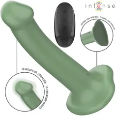 INTENSE - BECCA VIBRADOR CON VENTOSA 10 VIBRACIONES VERDE CONTROL REMOTO 2