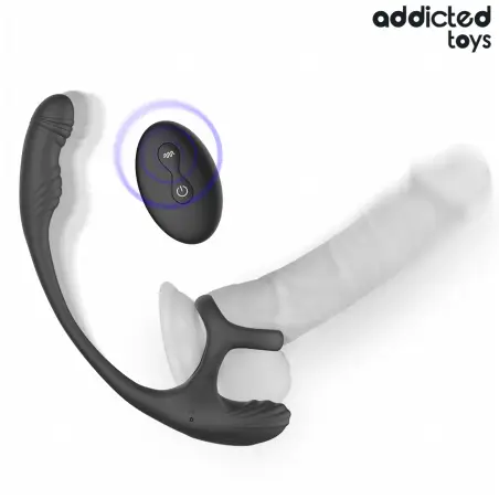 Plug Anal Vibración Waving 360º y Anillo | Addicted Toys