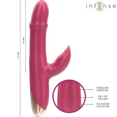 Chloe Vibrador Multifunción 3 en 1 Rojo - 10 Modos | Intense