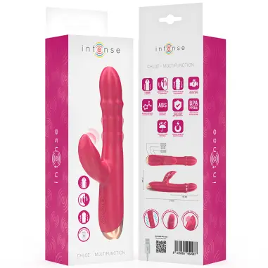 Chloe Vibrador Multifunción 3 en 1 Rojo - 10 Modos | Intense