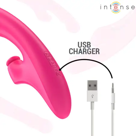 Emi Vibrador 13,5 cm Multifunción 3 en 1 10 Vibraciones Rosa