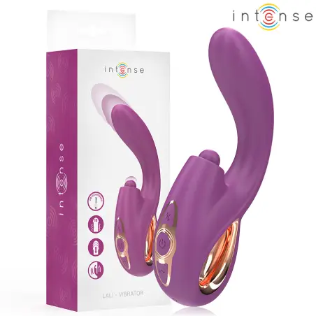 INTENSE - LALI VIBRADOR PUNTO G MULTIFUNCIÓN ESTIMULACIÓN & EMPUJE & VIBRACIÓN MORADO