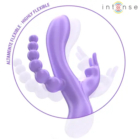 Miko Triple Vibrador Rabbit & Estimulador & Anal | Intense