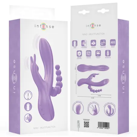Miko Triple Vibrador Rabbit & Estimulador & Anal | Intense