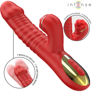Thalia Vibración & Empuje & Estimulación Rojo | Intense