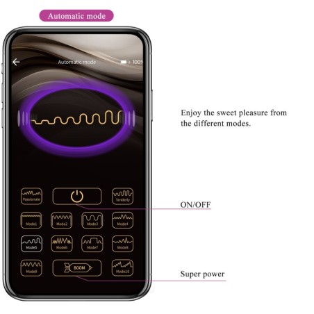 PRETTY LOVE - LEVIATHAN VIBRADOR CONTROLADO POR APP MORADO PRETTY LOVE SMART