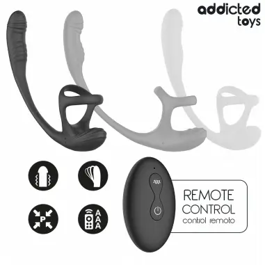 Plug Anal Vibración Waving 360º y Anillo | Addicted Toys