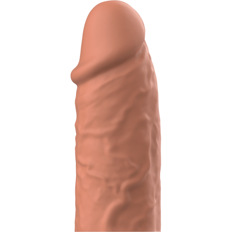 VIRILXL - EXTENSIÓN DE PENE LIQUID SILICONE V3 MARRÓN VIRILXL
