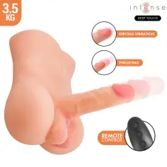 INTENSE DEEP TOUCH - DAMIEN TORSO CON DILDO REALÍSTICO CON EMPUJE Y VIBRACIÓN CONTROL REMOTO 3.5 KG