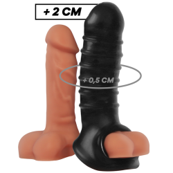 VIRILXL - EXTENSION Y FUNDA DE PENE V15 NEGRO VIRILXL