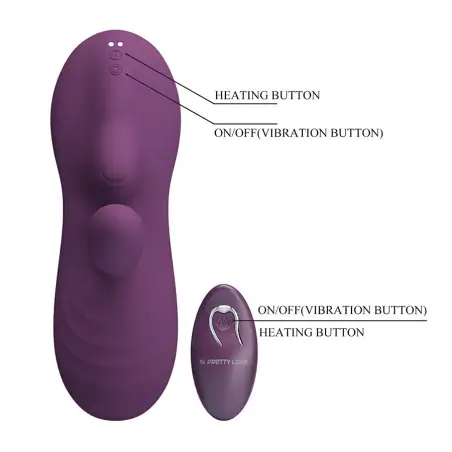 Luka Sit-Down Vibrador con Efecto Calor y Control Remoto