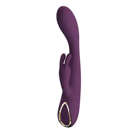 Emma Vibrador con Estimulador Rabbit Morado | Pretty Love