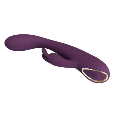 Emma Vibrador con Estimulador Rabbit Morado | Pretty Love