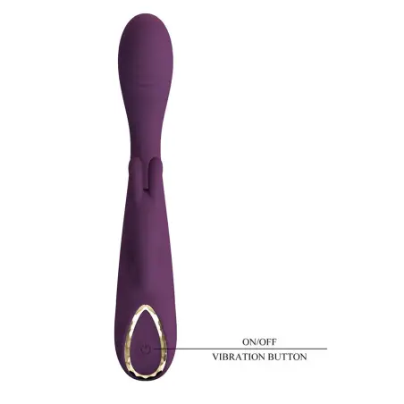 Emma Vibrador con Estimulador Rabbit Morado | Pretty Love