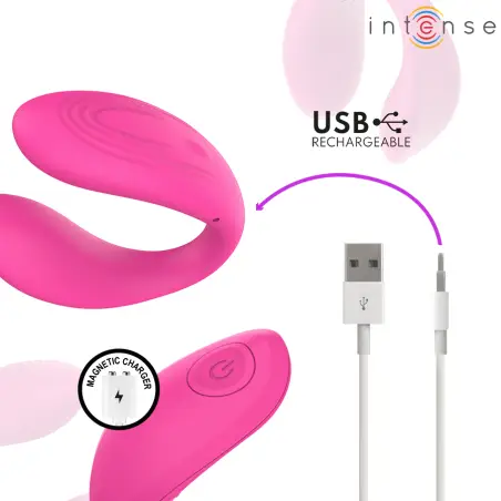 Nora Estimulador de Pinza con Vibración Rosa | Intense