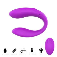 INTENSE - NORA ESTIMULADOR DE PINZA CON VIBRACIÓN MORADO 2