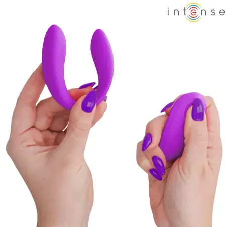 Nora Estimulador de Pinza con Vibración Morado | Intense