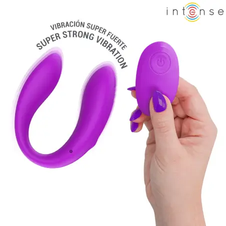 Nora Estimulador de Pinza con Vibración Morado | Intense