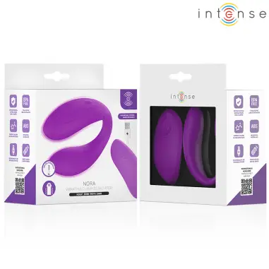 Nora Estimulador de Pinza con Vibración Morado | Intense