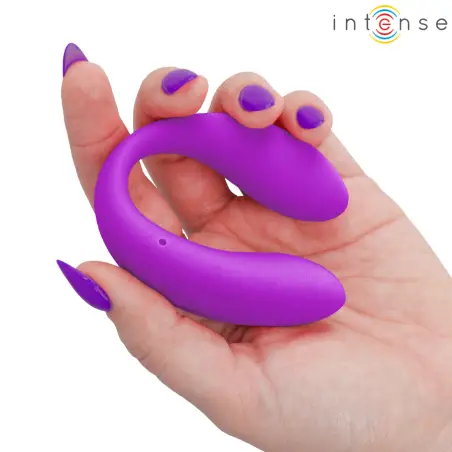 Nora Estimulador de Pinza con Vibración Morado | Intense