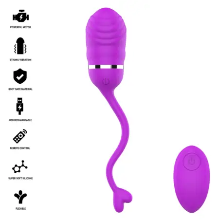 INTENSE - SOOKIE HUEVO VIBRADOR CON CONTROL REMOTO MORADO