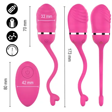 Sookie Huevo Vibrador con Control Remoto Rosa | Intense