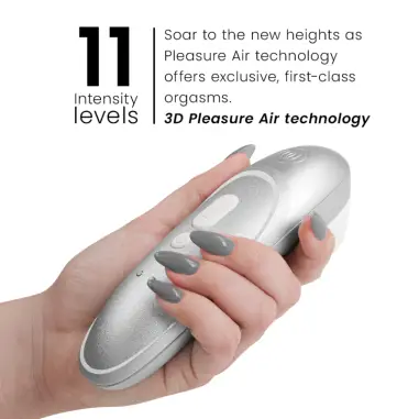 Pro Vibrant Estimulador de Clítoris Gris Plata | Womanizer