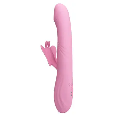 Bella Vibrador Rabbit con Estimulación Mariposa y LED Rosa