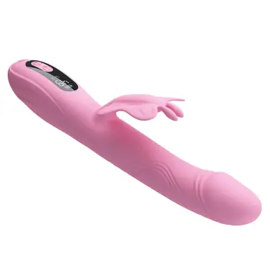 Bella Vibrador Rabbit con Estimulación Mariposa y LED Rosa