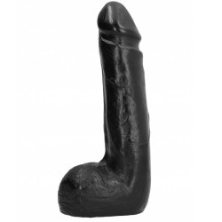 ALL BLACK - DILDO REALÍSTICO NEGRO SUAVE 20 CM ALL BLACK 2