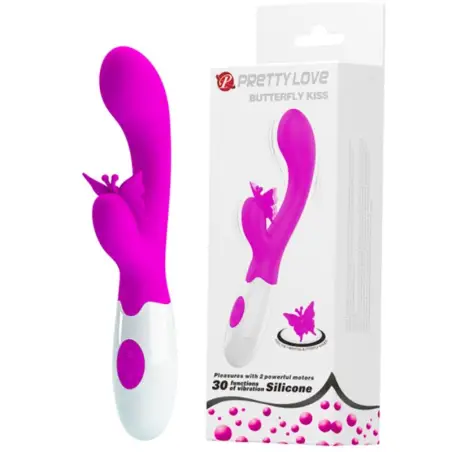 Butterfly Kiss Vibrador Rabbit 30 Funciones Morado