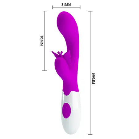 Butterfly Kiss Vibrador Rabbit 30 Funciones Morado