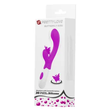 Butterfly Kiss Vibrador Rabbit 30 Funciones Morado