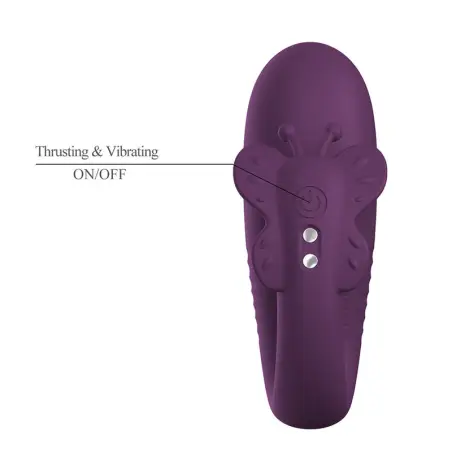 Klay Vibrador Huevo con Empuje APP Control Morado