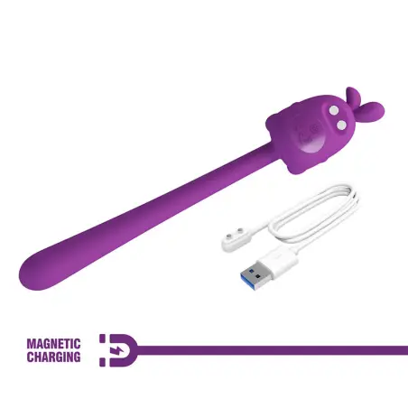 Vibrador Flexible Cute Bunny Flirting Stick Recargable USB