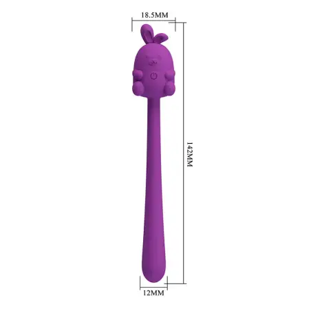Vibrador Flexible Cute Bunny Flirting Stick Recargable USB