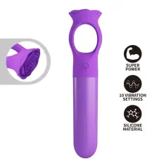 PRETTY LOVE - GIANA MINI MASAJEADOR VIBRADOR RECARGABLE MORADO 2
