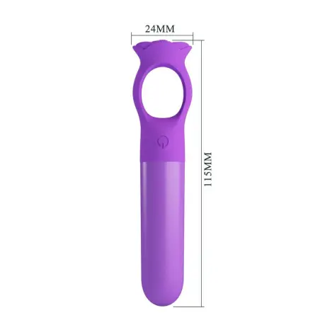 Giana Mini Masajeador Vibrador Recargable Morado - 10 Modos