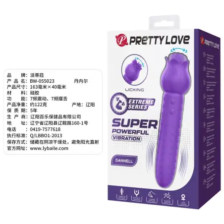 Dannell Vibrador con Estimulación Oral y Clitoral Recargable