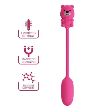 Olson Huevo Vibrador con Mando por Cable Recargable Rosa