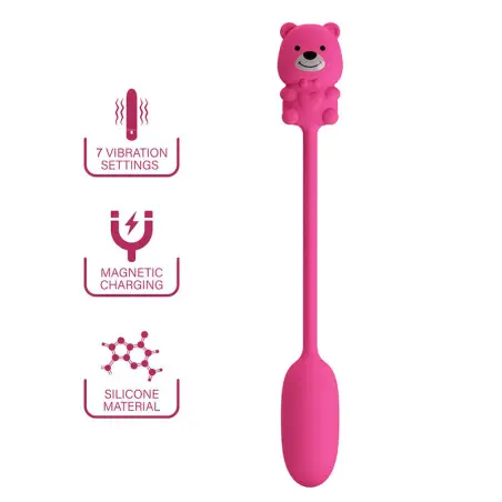Olson Huevo Vibrador con Mando por Cable Recargable Rosa