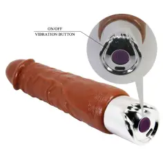 PRETTY LOVE - PRO VIBRADOR REALÍSTICO 23,5 CM Ø 4,8 CM COLOR MARRÓN 2